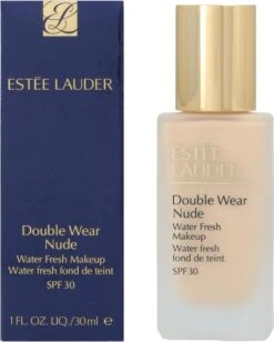 Estee Lauder - Double Wear Nude Water Fresh Makeup Spf30 Lightweight Foundation 1W1 Bone 30Ml -Poeder - Foundation Winkel 963x1200