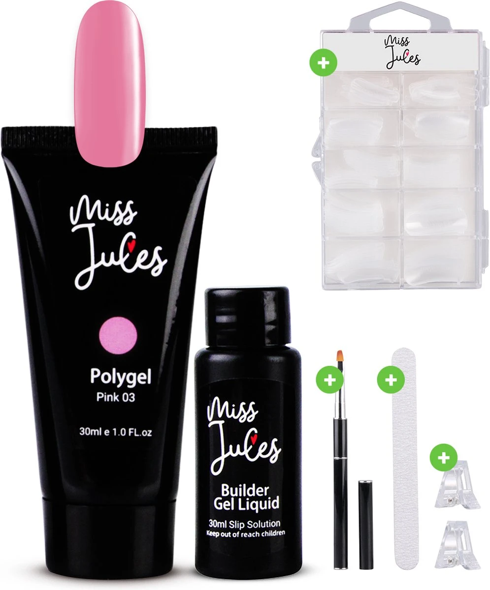Miss Jules® Polygel Kit - 30 Ml Pink - Polygel Nagels Starterspakket – Polygel Set Incl. Instructievideo (NL) – Polygel Starters Kit 3 Miss Jules® Polygel Kit - 30 Ml Pink - Polygel Nagels Starterspakket – Polygel Set Incl. Instructievideo (NL) – Polygel Starters Kit